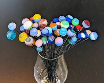 Orbe de cristal, mármol de jardín, botones decorativos para jardín, botón decorativo, jardín caprichoso