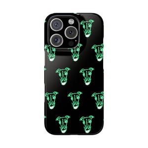 Neon Italian Greyhound Slim Phone Case - Stylish Protective Cover for Dog Lovers, Thin Smartphone Case, Bright, Dog Phone Case