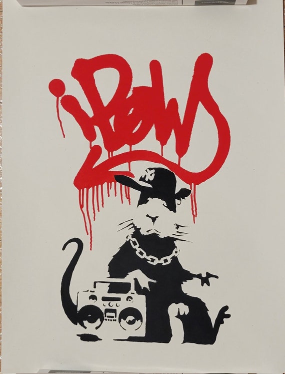 West Country Prince WCP Gangsta Rat Limited Ed. Banksy - Etsy