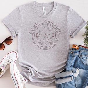 Funny camping shirt, gone camping outdoor gear, I love camping, Outdoor lover gift for dad, souvenir wildlife, great outdoor, camper shirt