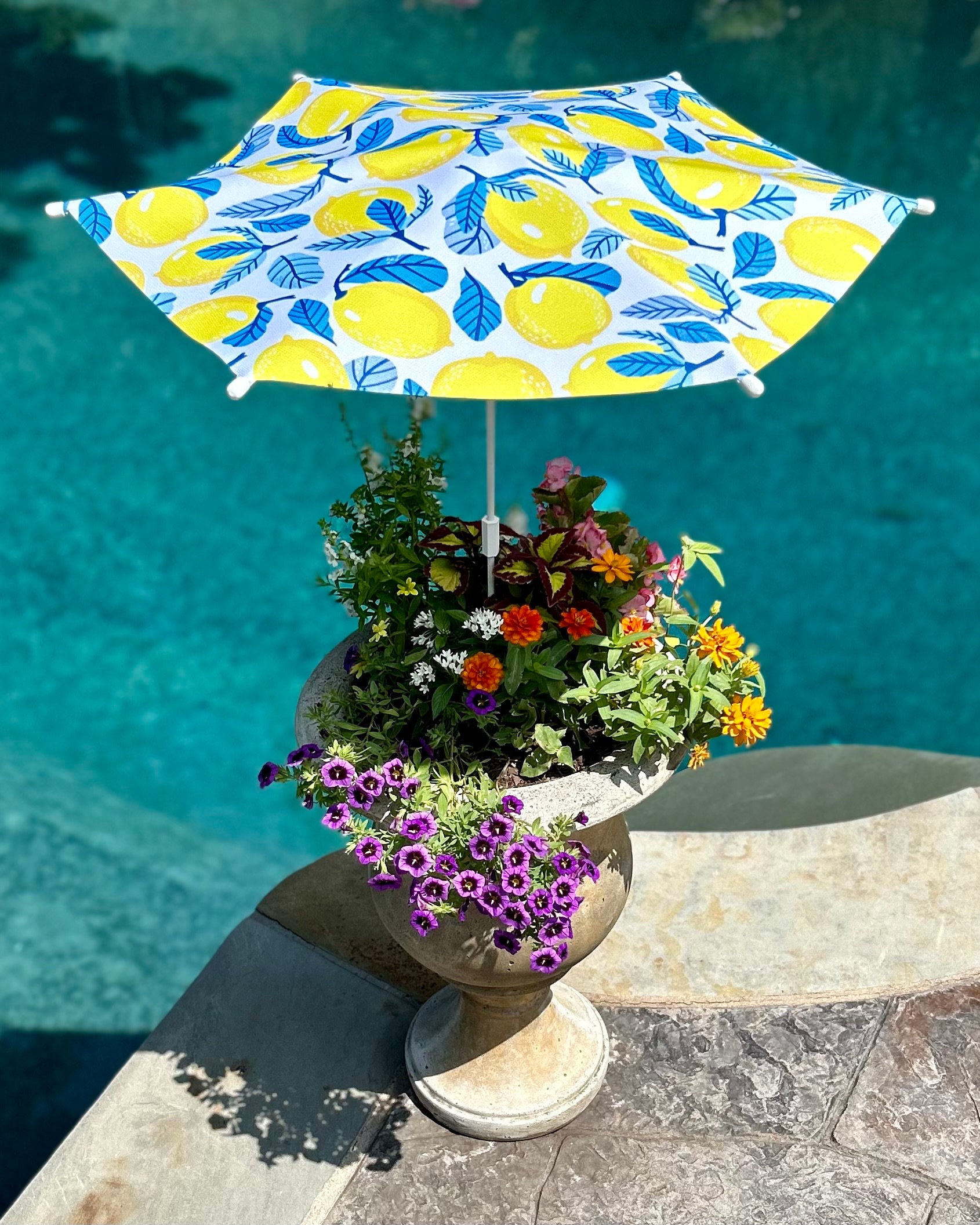 brylane home patio umbrella BrylaneHome 9 Ft. Tilt-and-Crank Umbrella