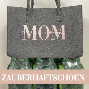 XXL Filztasche mit Wunschtext personalisiert Bild 2