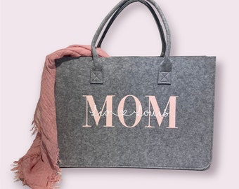 XXL felt bag personalized with your desired text!