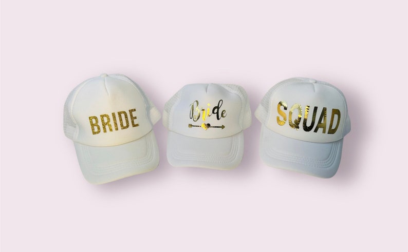 JGA baseball cap Bachelorette party Bride & Team Bride Squad JGA equipment Wedding image 5