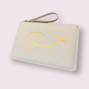 Personalisierte Clutch Brautgeschenk Handtasche für die Hochzeit Brauttasche Trauzeugin Brautmutter Bild 6