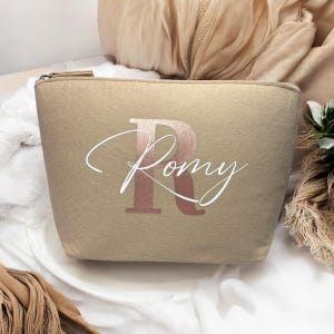 Kosmetiktasche Filz | Schminktasche personalisiert | Geschenkidee | Kulturbeutel | Kosmetiktasche mit Namen