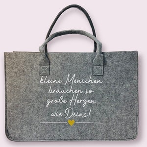 XXL Filztasche mit Spruch Hebamme