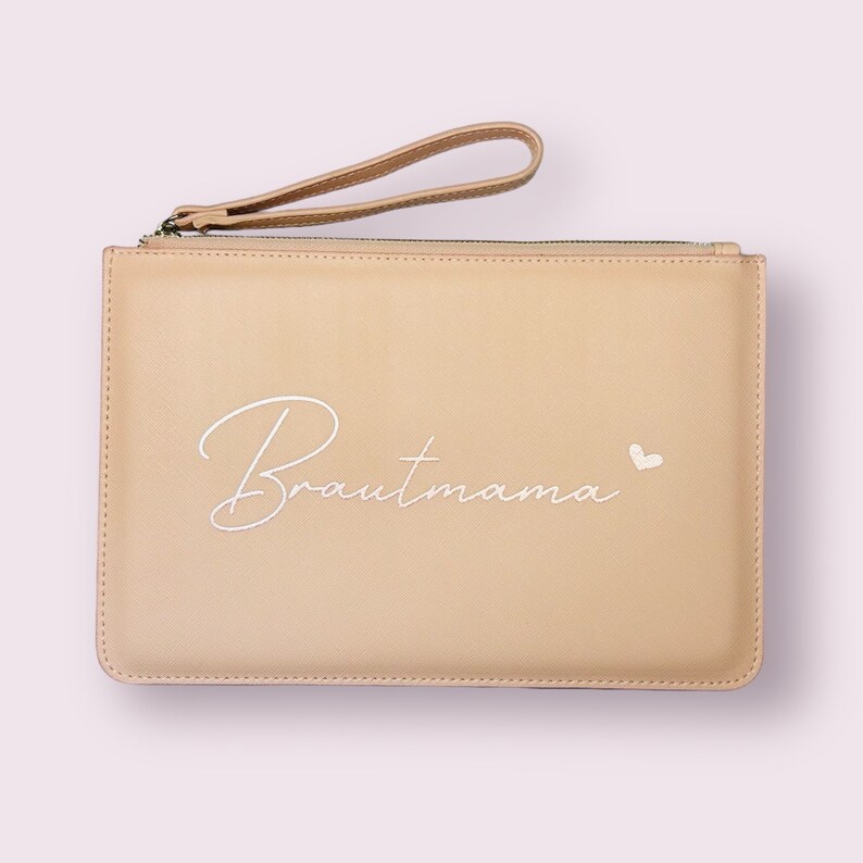 Personalisierte Clutch Brautgeschenk Handtasche für die Hochzeit Brauttasche Trauzeugin Brautmutter Bild 7