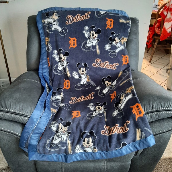 Mickey Mouse Blanket Etsy