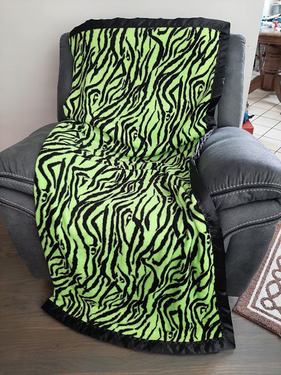 Zebra print fleece blanket hotsell