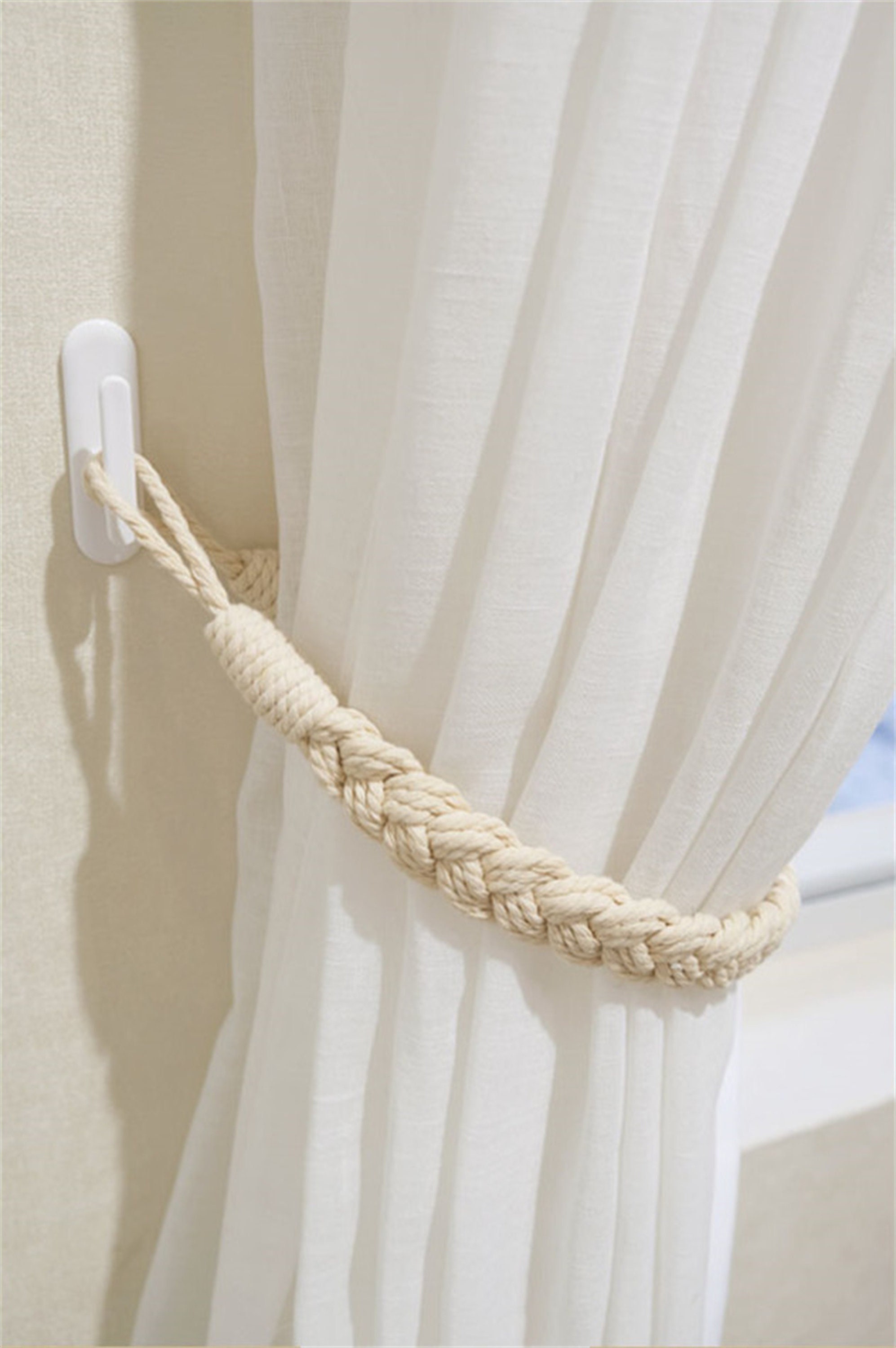 Curtain Tiebacks, Bohemian Home Decoration Drapery Holdback Farmhouse