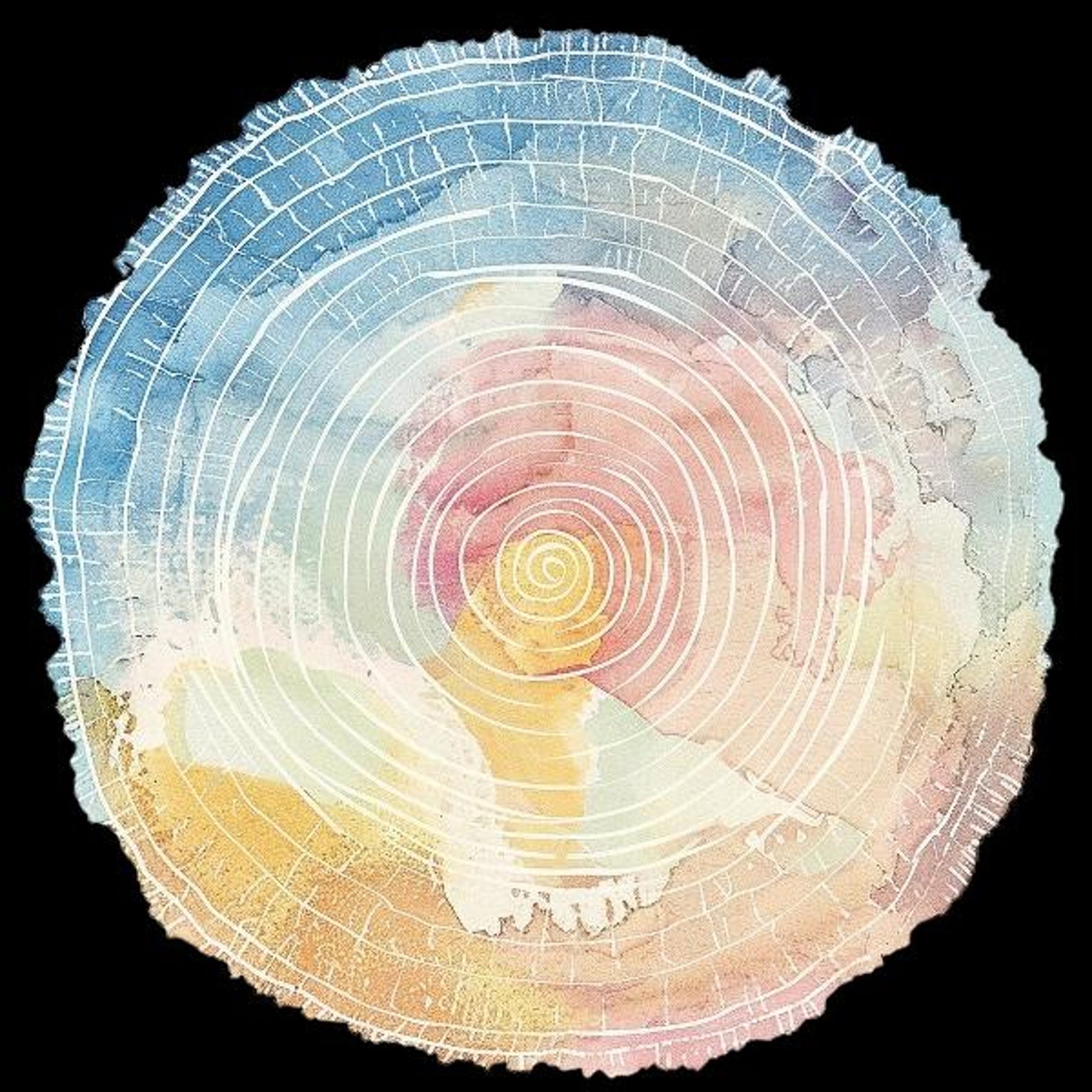 Tree Rings Clips Rt Pastel Tree Ring Clipart Pack – Earth Tone Pngs (digital Download) - Etsy