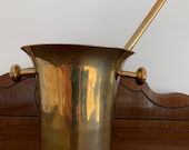 Vintage Brass Apothecary Pestel and Mortar