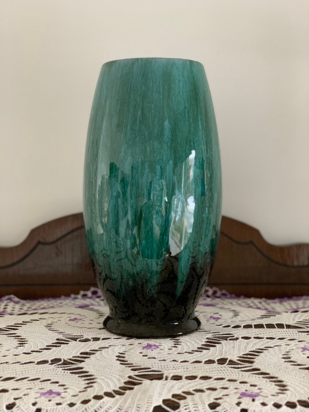 Blue Mountain Pottery Vase 11 Inches Tall Etsy