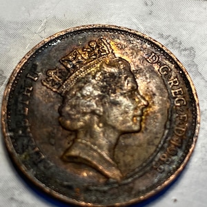 Two penny 1989 with error