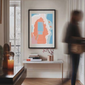 Mona Vale Rockpool Karte Drucken | Topographische Küstenwandkunst | Giclée Ocean Pool Poster | Australien Strand Dekor