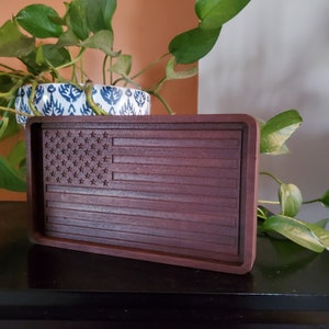 American Flag Tray Files, Carbide Create and SVG Files for CNC