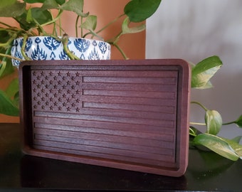 American Flag Tray Files, Carbide Create and SVG Files for CNC