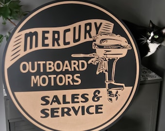 Boat Motor Sign, Carbide Create and SVG Files