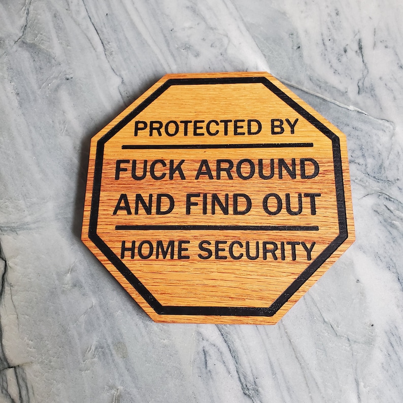 Cnc Sign Files Security Sign Files, Carbide Create and SVG Files for CNC - Etsy