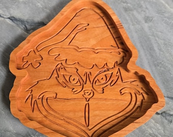 Carbide Create Christmas Grinch Catchall Tray file and SVG File Included as well!