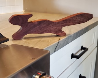 Oven Squirrel, Handmade of Solid Walnut or Cherry Hardwood