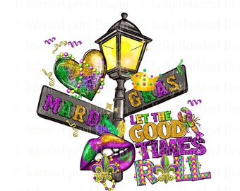 Mardi Gras Png, Fleur De Lis Design (Digital Download)