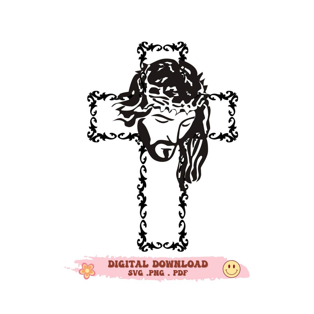 Jesus SVG, Cross SVG, Jesus Cross SVG, Jesus Clipart, Cross Clip Art