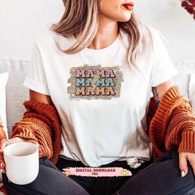 MAMA Lightning Bolt Pngmama Pnglightning Bolt PNG Rock Mama - Etsy