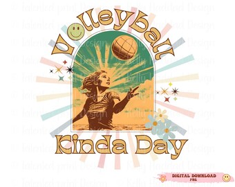 Volleyball, Volleyball png, Retro PNG T-Shirt-Design, Sublimationsdesign, Volleyball-Team Geschenke, Sublimationsdesign, MAMA, DIGITAL Downloads