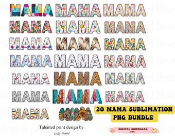 20 Mama sublimatieontwerp, moeder grote bundel png, moeder sublimatiebestand, moeder shirt png ontwerp, moeder leven sublimatie ontwerp, digitale download