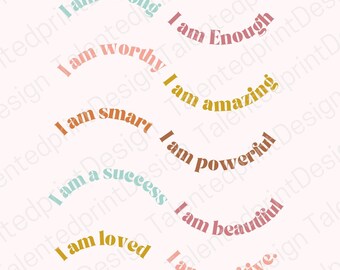 I’m Enough positive affirmation SVG shirt sublimation self love Gift mental health matters shirts self care png files for sublimation love