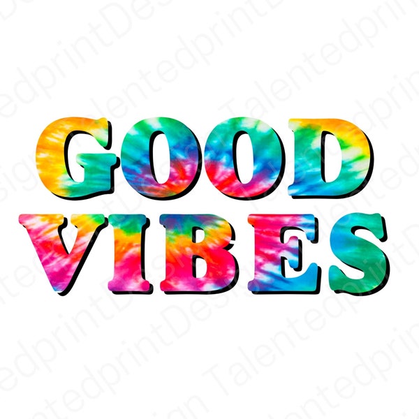 Good Vibes PNG File, Sublimation Design, Digital Download, Sublimation Designs Downloads