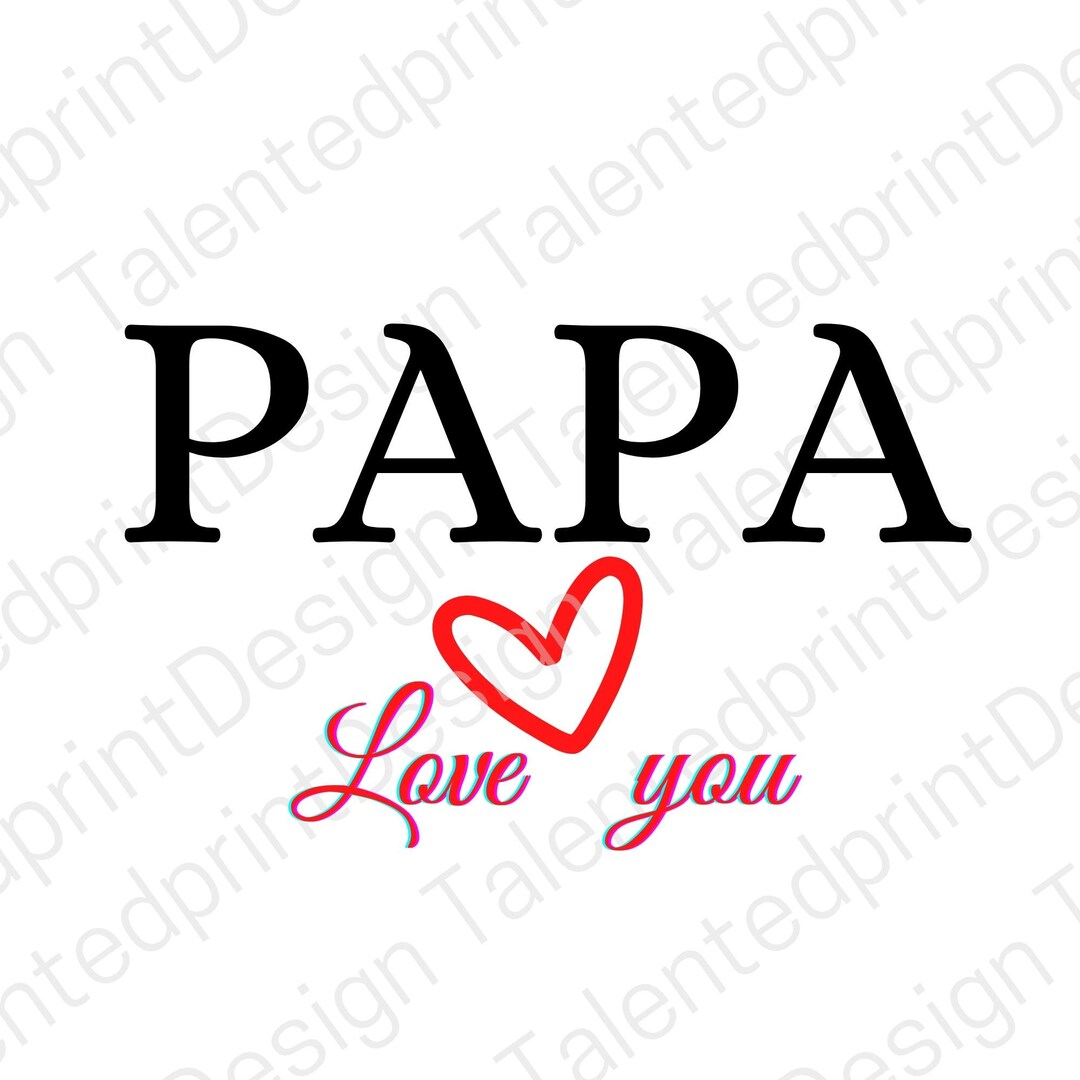 Papa SVG wir lieben dich Papa svg Papa svg Opa I Love You Etsy.de