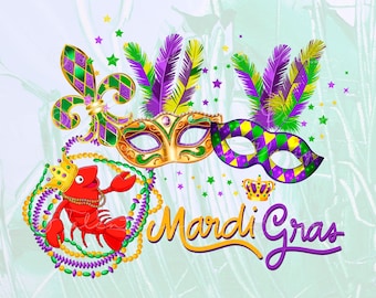 Retro Mardi Gras png, Mardi Gras day shirt png, Louisiana party, Groovy Mardi Gras popular png, Trendy png, POD Design, Sublimation