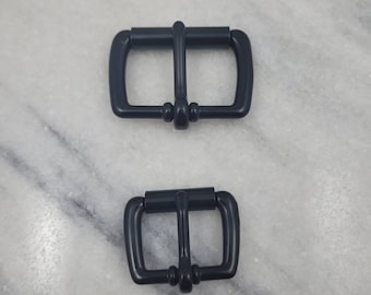 Black roller buckle (one) available in 1 inch and 1.5 inch