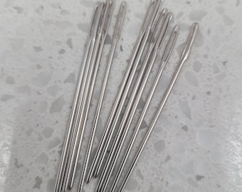 Leather stitching needles (available in set of 10, 20, and 50)