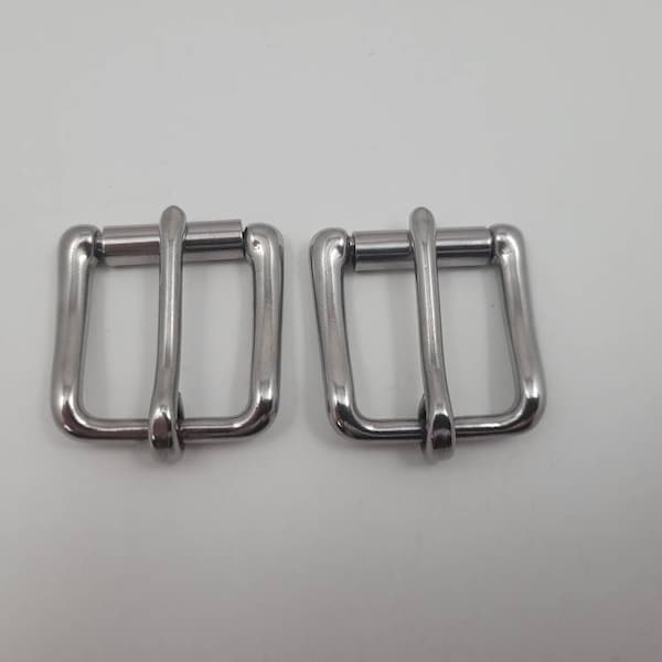 Stainless Steel roller buckle - set of 2 (for 1 inch wide belt strap)