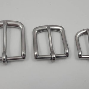 Stainless Steel buckle - (for 3/4 inch, 1 inch, 1.25 inch, or 1.5 inch belt straps) set of 2