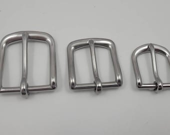 Stainless Steel buckle - (for 3/4 inch, 1 inch, 1.25 inch, or 1.5 inch belt straps) set of 2