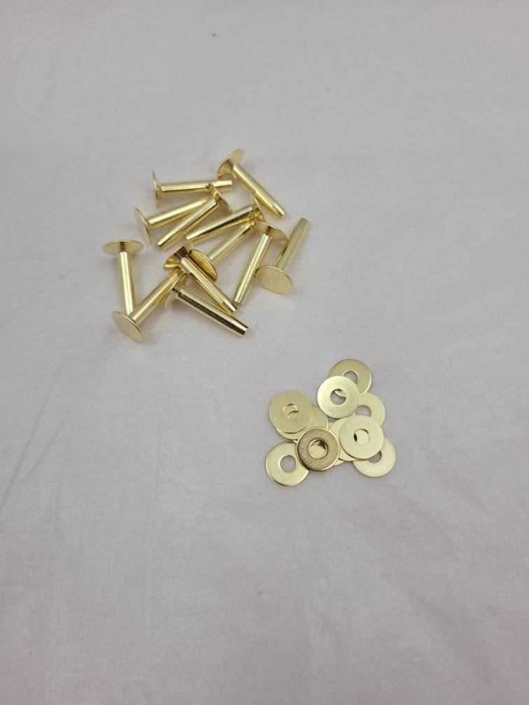 Solid Brass Rivets and Burrs Etsy