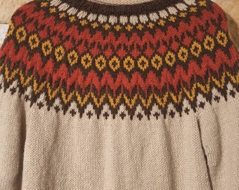 Pull Islandais Riddari pull scandinave laine pur