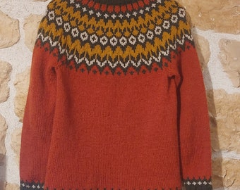 Pull Islandais Riddari pull scandinave laine pur