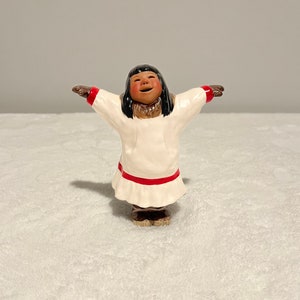 C.アラン・ジョンソンエスキモー陶器フィギュア