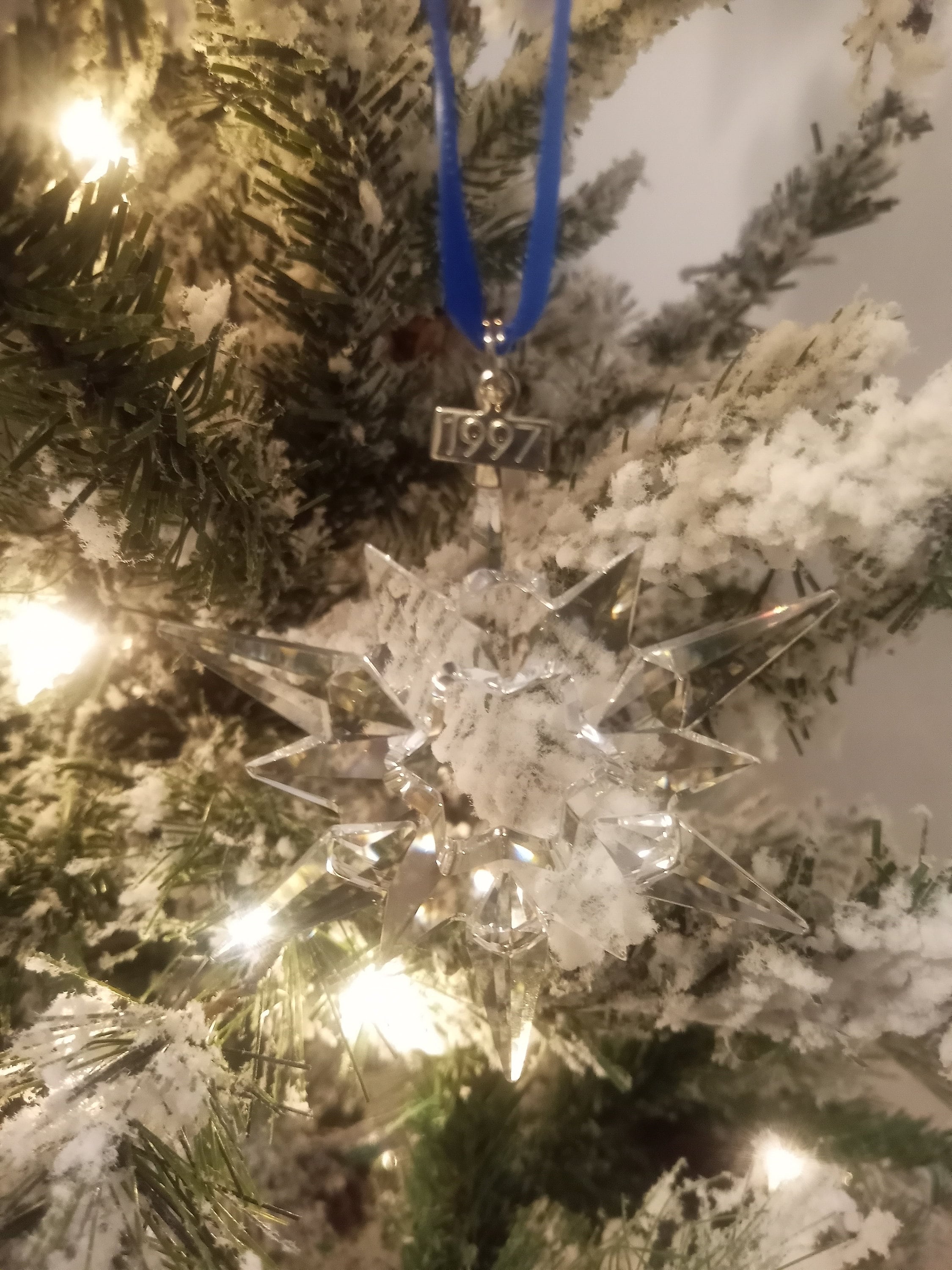 Swarovski クリスマスオーナメント 1997年 Swarovski 1997 Christmas Ornament **chipped** #211987 - Etsy