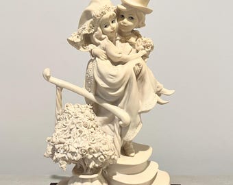 Guiseppe Armani Little Bride and Groom on Stairs #0481P