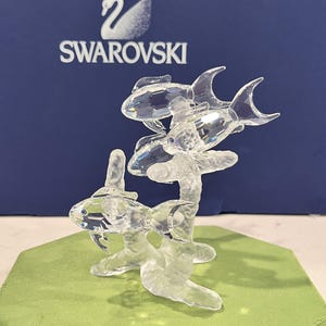 Swarovski crystal figurines fish - Etsy 日本