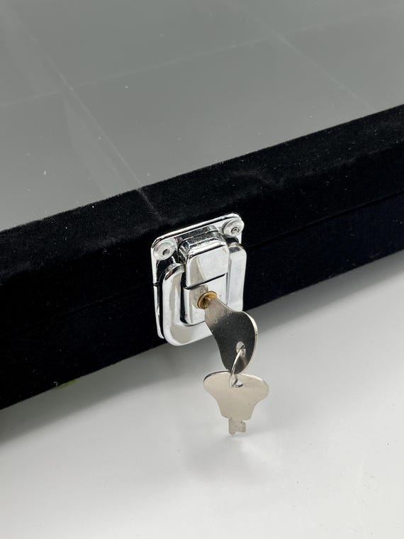 スワロフスキーオーナメント収納 ブラックベルベットロック