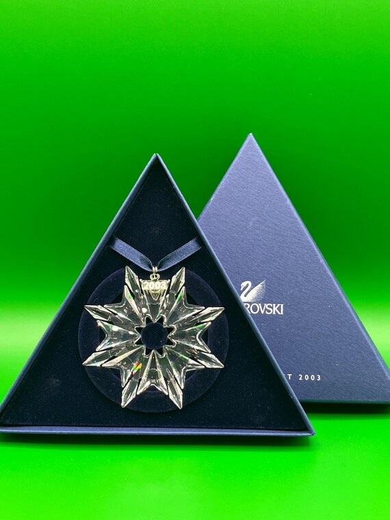 スワロフスキー 2003 クリア クリスマス オーナメント #9445-200-301