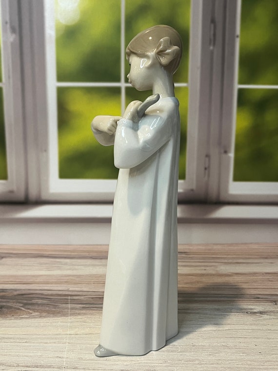 Lladro Girl With Mandolin #4871 - Etsy